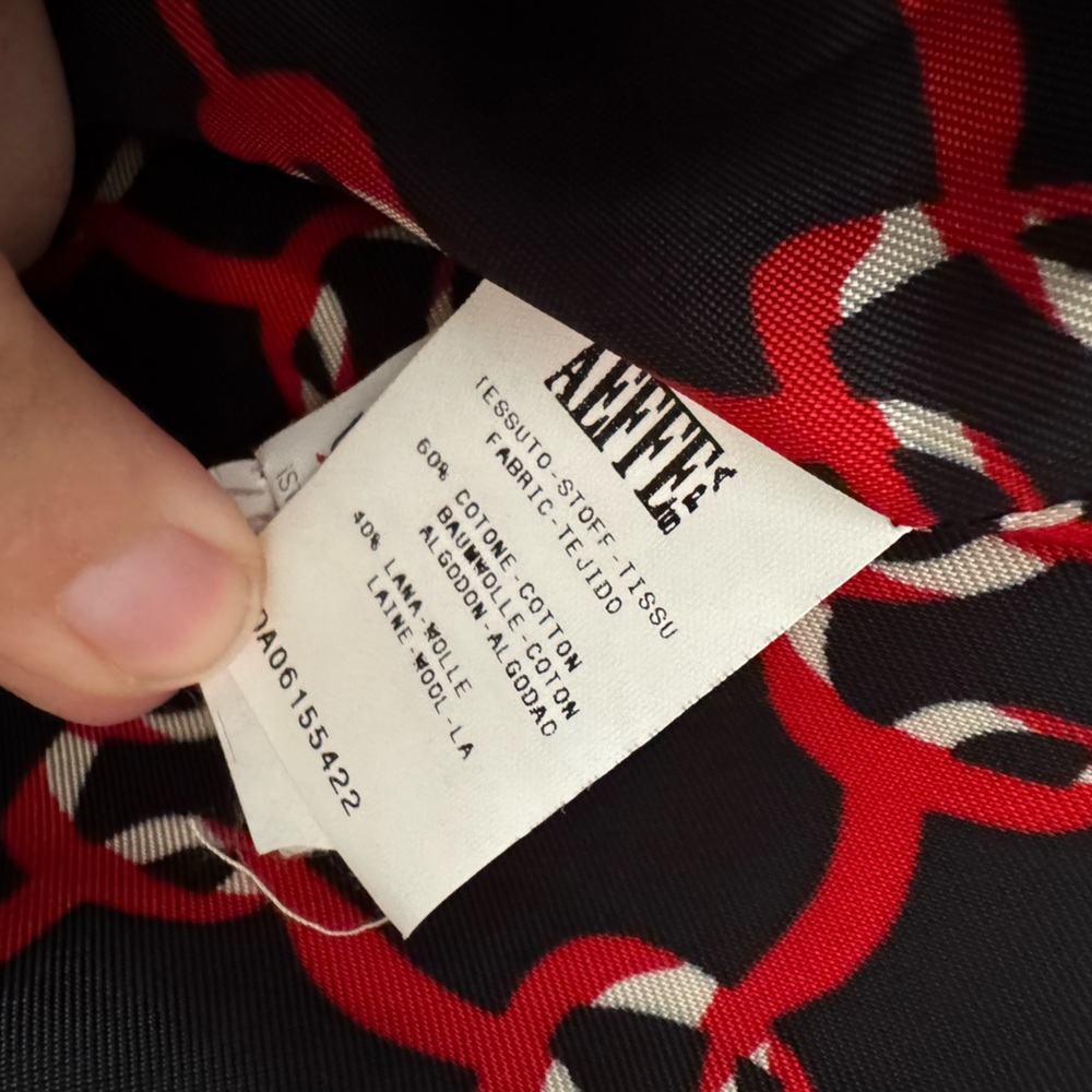 Moschino Tan Trench Coat with Red Accents - Picture 6 of 11
